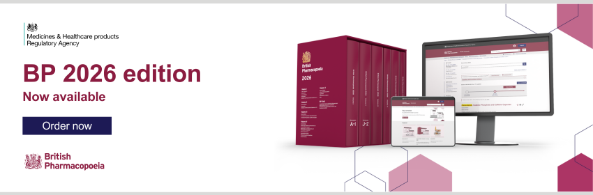 British Pharmacopoeia 2026 edition - Pre Order now.